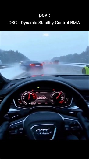 DSC - Dynamic Stability Control BMWat 260+ speed ☠️#bmwm3 #bmw #hypercars #bmw speed control