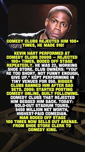 COMEDY CLUBS REJECTED HIM 100+ TIMES, HE MADE $1B 🎤😂