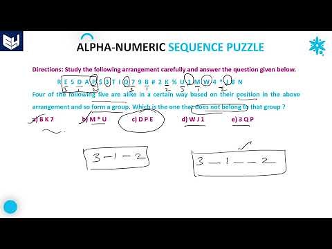 Alpha Numeric Sequence Puzzle | Reasoning | Part- 01 | Bharath Kumar