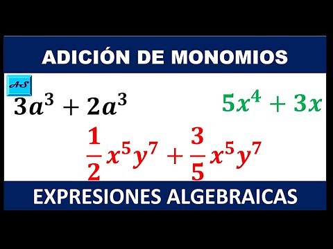 SUMA DE MONOMIOS CON EJEMPLOS (Secundaria Obligatoria)