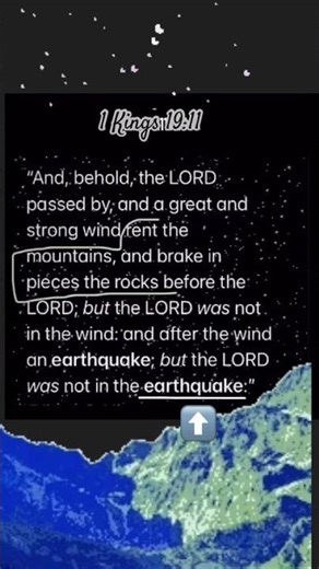 📖 1 Kings 19:11 • KJV Bible verse for today • Earthquake
