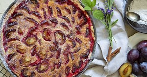 Tarte aux prunes à l'alsacienne