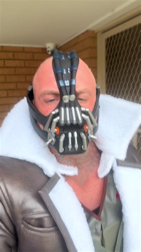 Rate my costume! how did I do ?🦇 #fyp #cosplay #thedarkknight #bane
