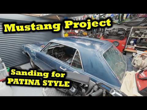 1965 Ford Mustang Patina Paint Job Update - Lots of Sanding !!!
