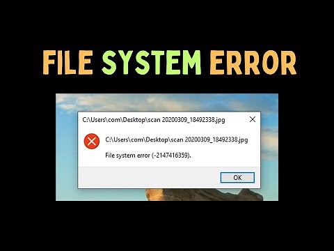 How to Fix File System Error on Windows 11
