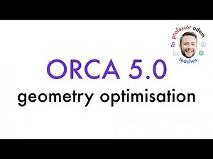 ORCA Geometry Optimisation of Water with Molecular Orbitals Visualisation