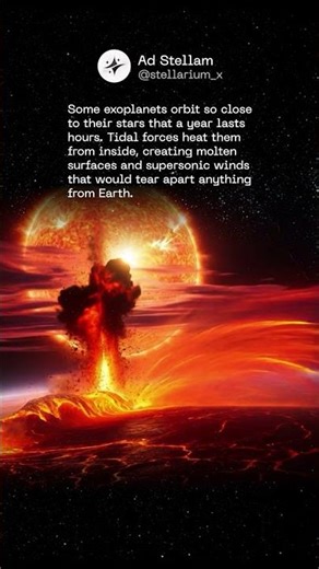 This Exoplanet’s Year = Hours Everything Is Molten & Winds Are Insane!💨#shorts