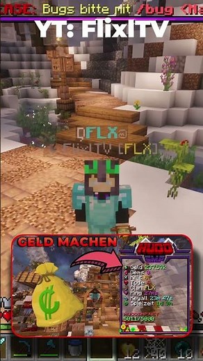 HugoSMP.net - Earn money and build a secure base!! #minecraft #hugo #smp #server #money #earn