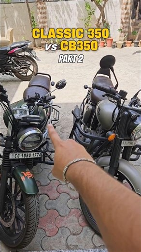 Classic 350 vs CB350 problem? 😳 H’ness CB350 Comparison #cb350 #classic350 #bullet350