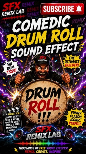 Comedic Drum Roll Sound Effect | Funny Drum Roll SFX