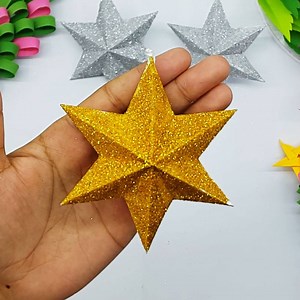Amazing Paper Star for Christmas Decoration. It's very easy and simple DIY Christmas Star Making Tutorial. | Colors Paper