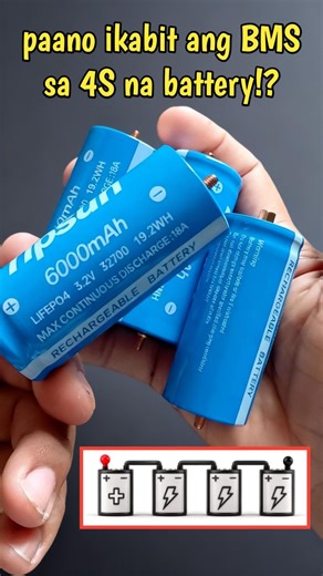 193K views · 3K reactions | paano ikabit ang BMS sa 4S na battery pack!? #Madiskartech #batterypack #BMS #battery #diy | Madiskartech | Facebook