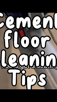 Concrete floor cleaning tips
