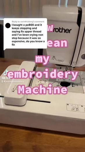 Embroidery Machine Cleaning Tutorial