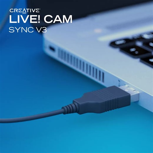 Keine Zeit mehr verschwenden Komplizierte Treiberinstallationen und ewige Warterei, bevor man endlich mal anfangen kann? - Das ist jezt vorbei mit der Creative Live! Cam Sync V3 Webcam. Einfach verbinden und schon kann es losgehen ☺️ 🛒 Mehr Infos und Bestellung: http://creative.com/livecamv3 #creative #livecamv3 #webcam #videocall #homeoffice | Creative Labs