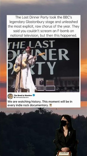The Song They Said Shouldn't Be Broadcast 🎤 #TheLastDinnerParty #NothingMatters #Glastonbury2024