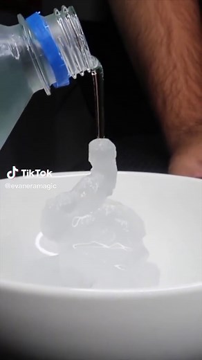 Water goes from liquid to solid, freezing instantly! 🤯 | water instant ice