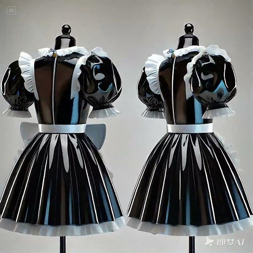 👉Item G4077,Buy Now: https://uio.cc/tTYeZ #sissy #maid #Crossdressing #satindress #Lockabledress