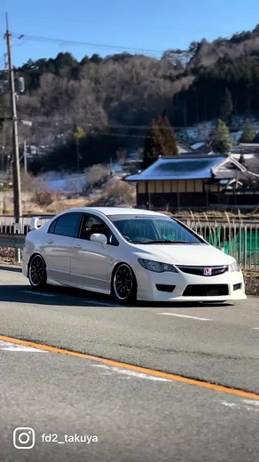 少しでもfd2かっこいいなと思ってくれたらインスタに見にきて下さい😁#civic #fd2 #シビック #環状族 #jdm #vrec #フルスト #直管 #ドライブ #車好きと繋がりたい