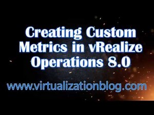 Creating Custom Metric Configuration in vROPS 8.0