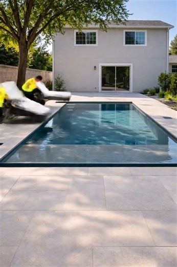 Clean Pool building timelaps #shorts #restoration #pool #viral