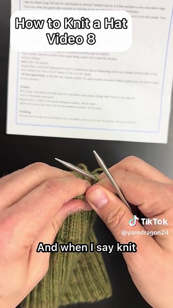 How to Knit a Hat: Setting Up with Double Points