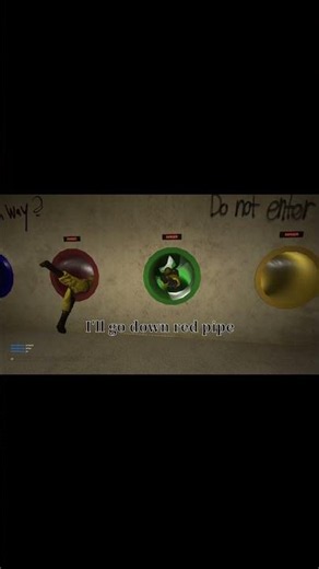 testing all the pipes in the backrooms #Shorts #backrooms #funny #gaming