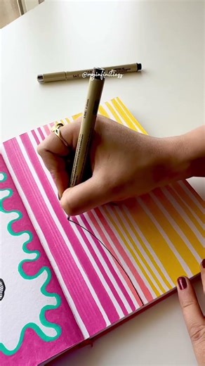 Quick & Pretty Aesthetic Floral Art | Perfect for Beginners #menorahcreatif #menorahsketchbook #art