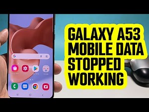 Samsung Galaxy A53 Mobile Data Stopped Working