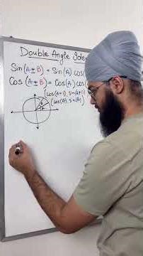 Proving sum and double angle identities using linear algebra! #integration #maths #mathematics
