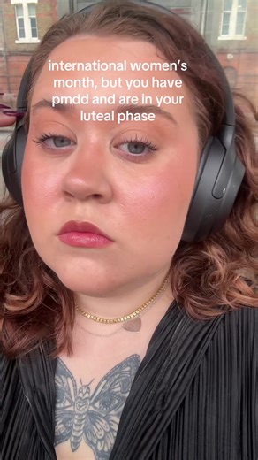 can you tell I cried all the way to work anywayssss love being a woman hate being a woman #iwd #pmdd #lutealphase #fyp