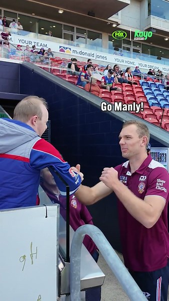 Turbo having fun with Newcastle fans
