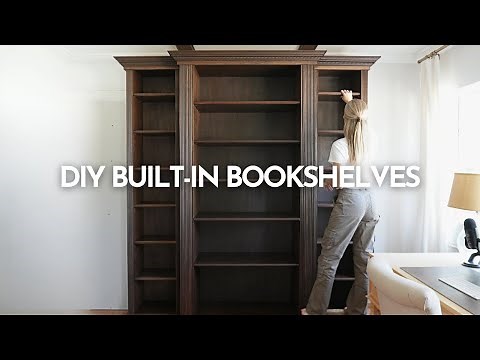 DIY Built-in Bookshelves