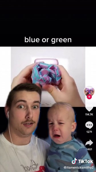 Cheering Up Daddy with a Guess the Color Video | Ryan McLane & Nick Smithyman Baby