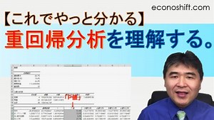 重回帰分析をエクセルを使ったＳＥＯの例題で理解する。