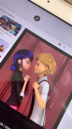 Miraculous Ladybug and Cat Noir Kiss Drawing