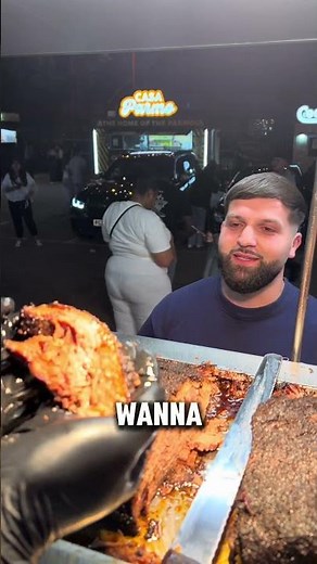 His first time trying brisket #brisket #foodies #bbq