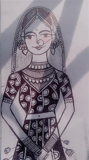 how to easy traditional drawing