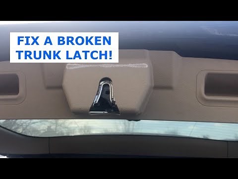 Trunk Latch Repair, Mercedes GL 550 soft close. Trunk won't latch? Watch this video.