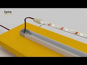 How to install an LED strip with an aluminium profile on the surface of a piece of furniture