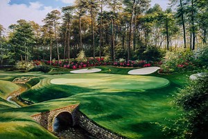 Augusta National Golf Club Hole 13 Azalea Amen Corner Oil Painting Masters PGA Golf Ri1 8x10-40x60in Art Print Canvas Prints, Wall Art Decor - Etsy