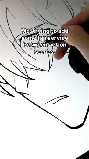 ADDING FAN SERVICE TO FEED MY READERS? #manhwa #webtoon #drawing #digitalart