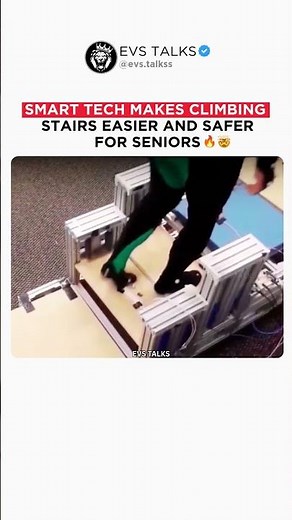 This Smart Tech Makes Climbing Stairs Easier & Safer for Old People 👴⚙️🚶‍♀️