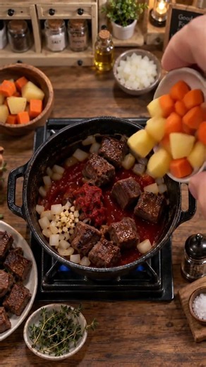 Tiny Beef Stew Made From Scratch 🥩🥕 | Miniature Cooking ASMR