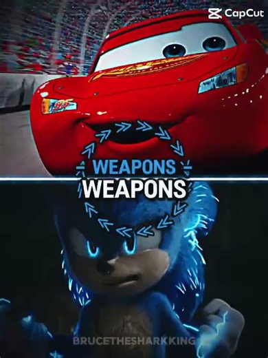 Lightning McQueen(Cars movies) Vs Sonic(Movies