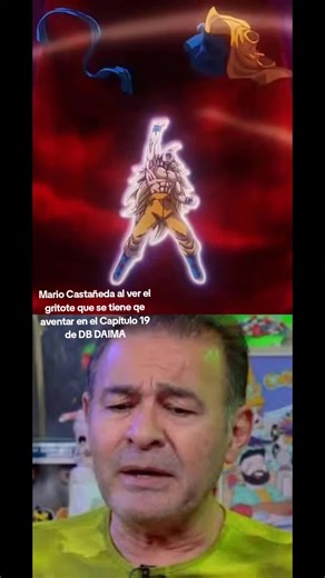 Mario Castañeda reacciona al grito de Goku en DB DAIMA