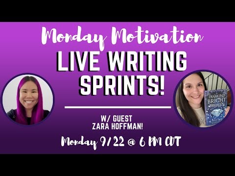 Monday Motivation 💻 Boost Your Productivity with Live Writing Sprints! | 9/22 @ 6 PM CDT