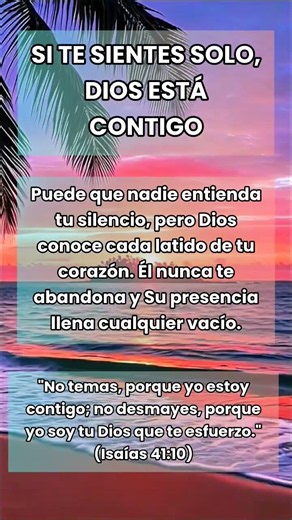 💛 Si Sientes Que Nadie Está Contigo, Lee Esto #palabradios #frases #reflexiones