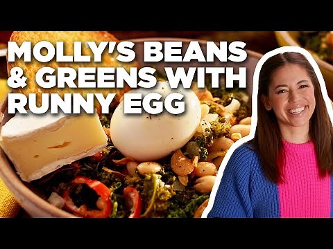 Molly Yeh's Beans and Greens with Runny Egg | Girl Meets Farm | Food Network