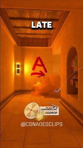 How to smoke Palace from B site on Mirage #cs2 #csgo #counterstrike #esportscsgo #shorts #viral